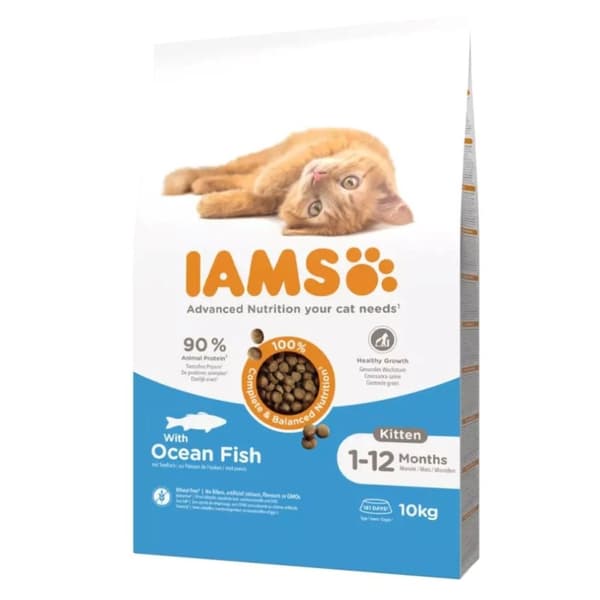 78 / 5 000 IAMS för Vitality Cat Kitten Ocean Fish - torr kattmat - 10 kg