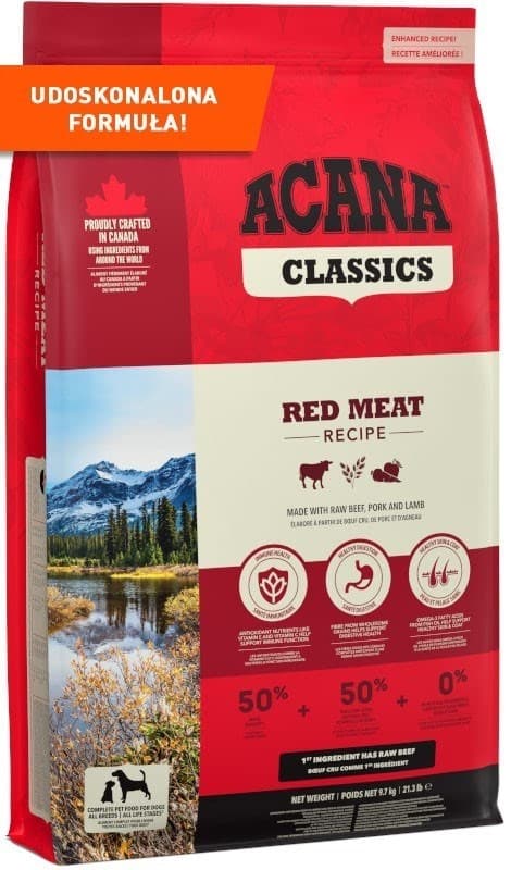 ACANA Classics Red Meat - tørfoder til hunde - 9,7 kg