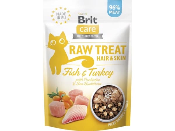 Brit Brit Raw Treat Cat Hair & Skin 40g