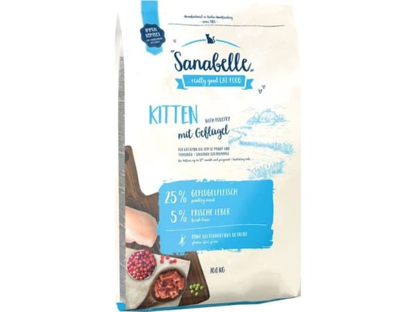 Sanabelle 83290010, Kattunge, Alle hunderaser, Lever, Fjærfe, 10 kg