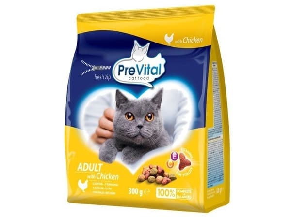 PREVITAL torrfoder för katter med kyckling 300 g