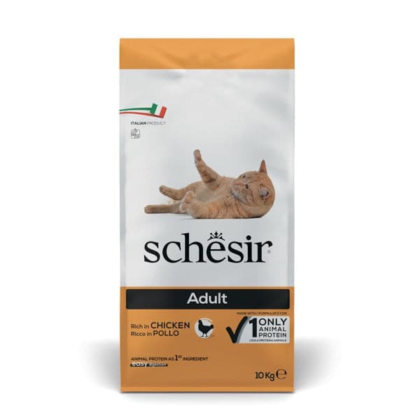 SCHESIR Adult Rich in Chicken - torrfoder för katter - 10 kg