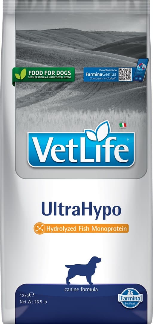 FARMINA Vet Life UltraHypo - torrfoder för hundar - 12 kg