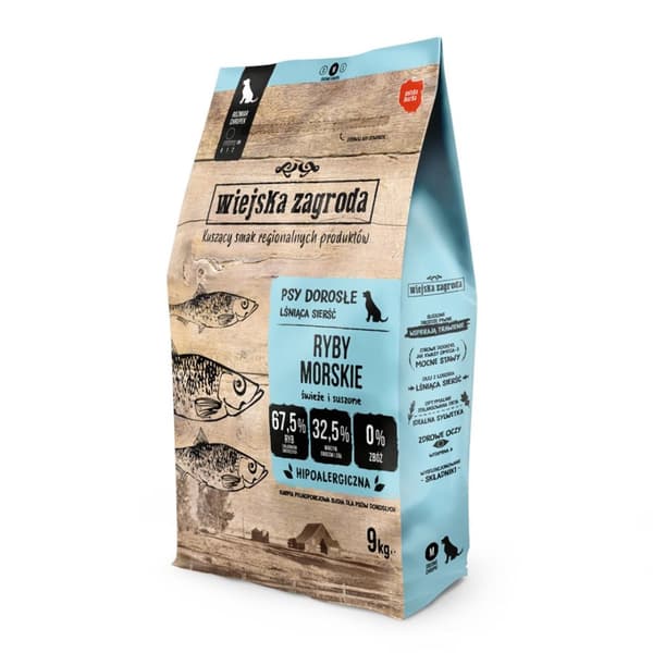 COUNTRY FARM Sea Fish Crunchy M - Torrfoder för hundar - 9 kg