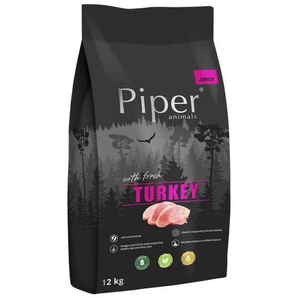 DOLINA NOTECI Piper Junior kalkkunalla - kuiva koiranruoka - 12 kg