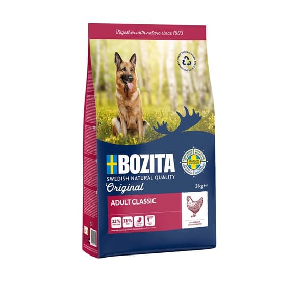 BOZITA Original Adult Classic Kylling - tørfoder til hunde - 3 kg