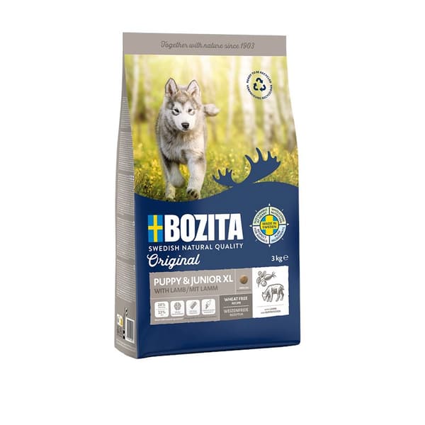 BOZITA Original Puppy & Junior XL Lamb - kuiva koiranruoka - 3 kg