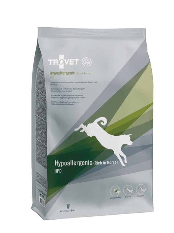TROVET Hypoallergeniskt HPD Häst - torrfoder för hundar - 3 kg
