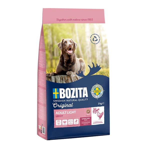 BOZITA Original Adult Light Chicken - kuivaruoka koirille - 3 kg