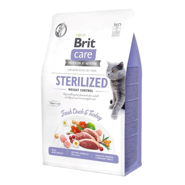 BRIT Care Sterilized Weight Control - torrfoder för katter - 7 kg