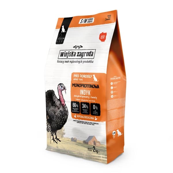 COUNTRY FARM Monoprotein Kalkun - tørfoder til hunde - 2 kg