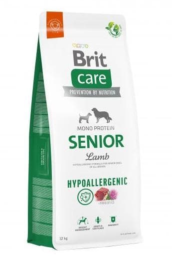 BRIT Care Hypoallergenic Senior Lamb & Rice - torrfoder för hundar - 12 kg