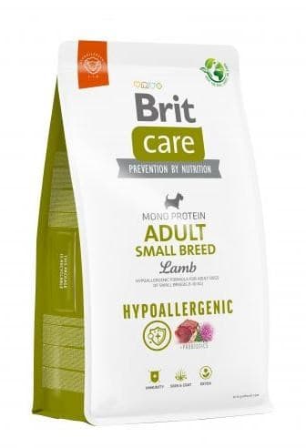 BRIT Care Hypoallergenic Adult Small Breed Lamb&Rice - tørfoder til hunde - 3 kg