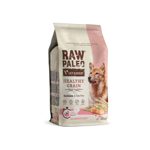 VET EXPERT Raw Paleo Healthy Grain Adult -lohi ja ohra - kuiva koiranruoka - 2 kg