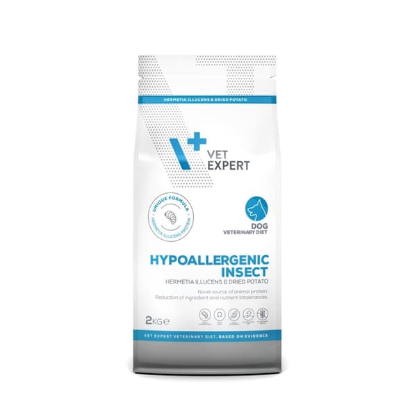 VET EXPERT Veterinary Diet Hypoallergenic Insect Dog - tørfoder til hunde - 2 kg
