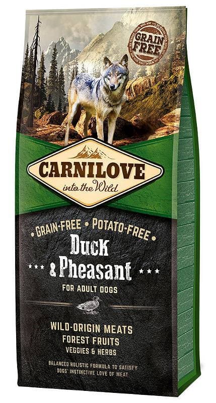 CARNILOVE ANKKA- JA FASAANIRUOKA AIKUISILLE KOIRILLE 12 KG