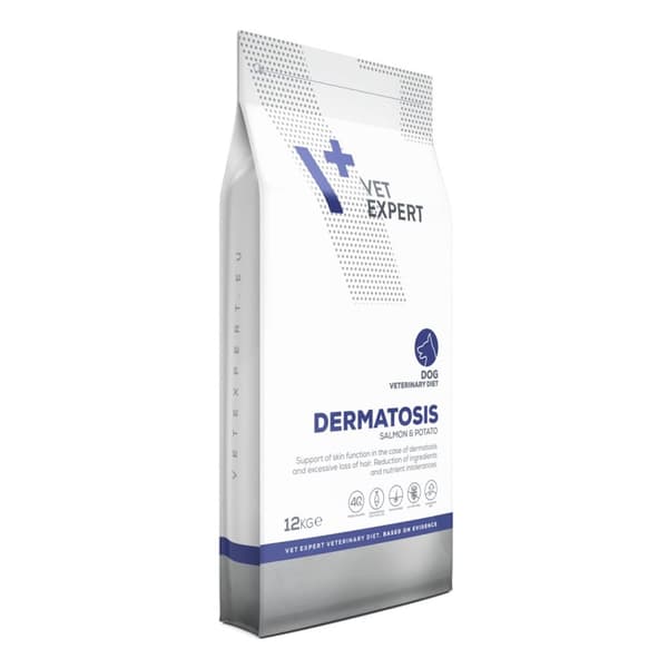 VET EXPERT Veterinary Diet Dermatosis Hunde Laks & Kartoffel - tørfoder til hunde - 12 kg