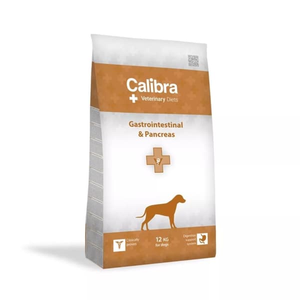 CALIBRA Veterinary Diets Dog Gastrointestinal & Pancreas - torrfoder för hundar - 12 kg