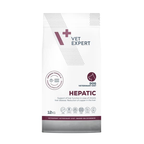 VET EXPERT Veterinary Diet Hepatic Dog - kuiva koiranruoka - 12 kg