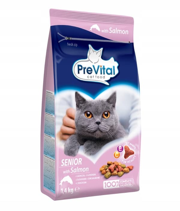 PREVITAL Senior Lax - torrfoder för katter - 1,4 kg