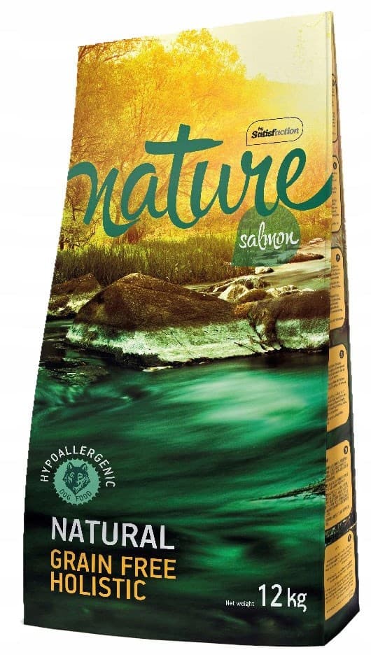NATURE Kornfri Holistisk Laks - tørfoder til hunde - 12 kg