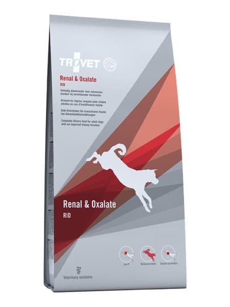 TROVET Renal & Oxalat RID - tørfoder til hunde - 12,5 kg