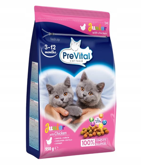 PREVITAL Junior Chicken - kuiva kissanruoka - 950g