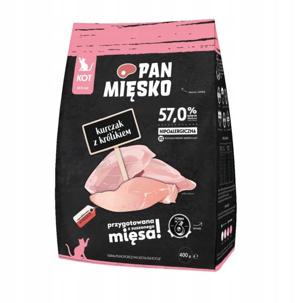 Mr. Meat Cat - Kyckling med kanin - 0,4 kg