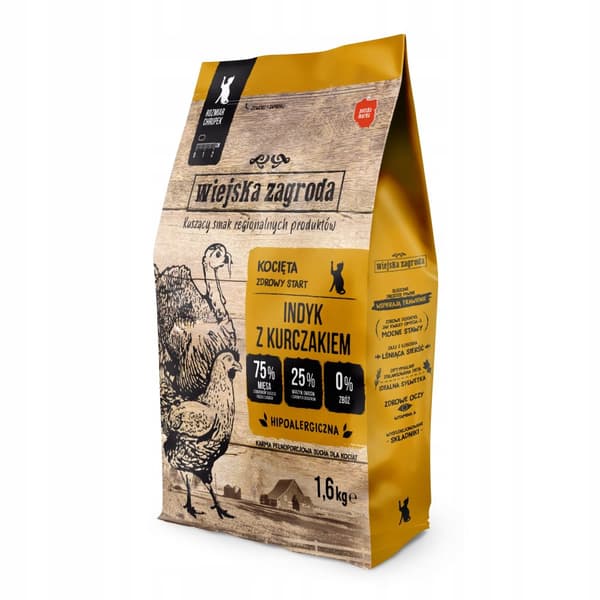 Rural Farm Cattery - Kalkon med kyckling - 1,6 kg