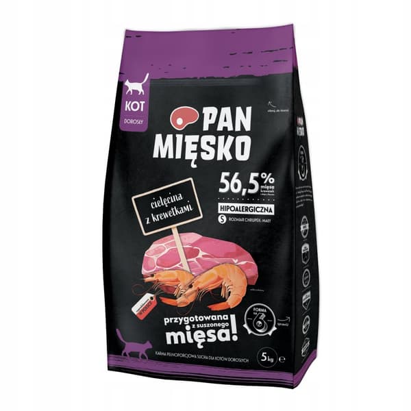 Mr. Meat Cat - Kalvkött med räkor - 5 kg