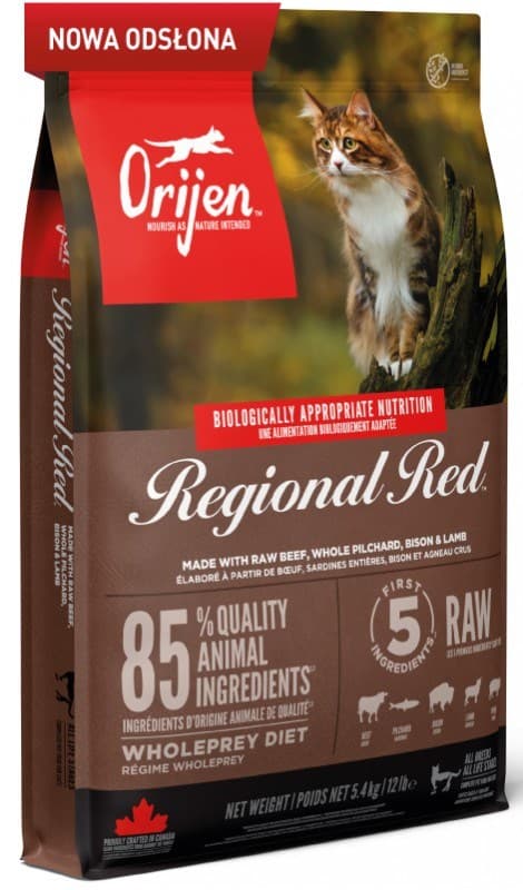 ORIJEN Regional Red Cat - tørfoder til katte - 5,4 kg
