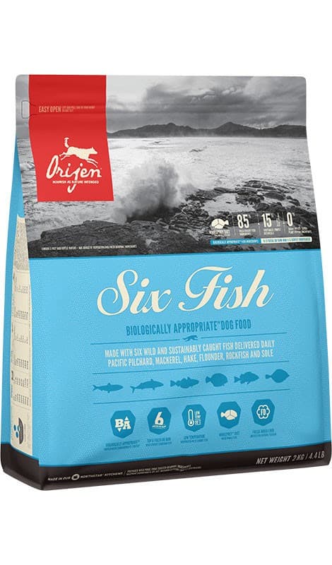 ORIJEN Six Fish - torrfoder för hundar - 2 kg
