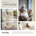 Miniatyrbild 7 av 10: Klösträd katt, klösmöbel Hansi - beige/vit