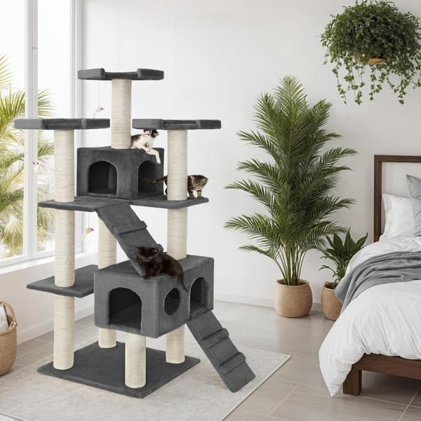 Klösträd katt Knuti - antracit