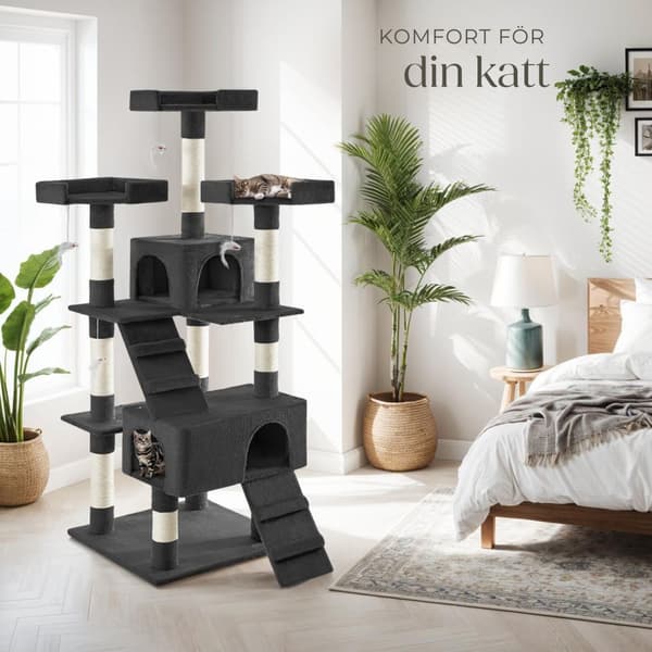 Katt klösträd, klösmöbel Barney - svart