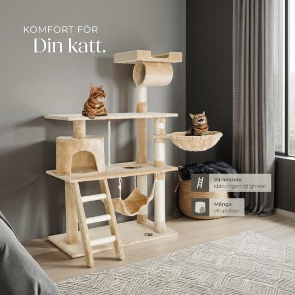 Katt klösträd, Martin - beige