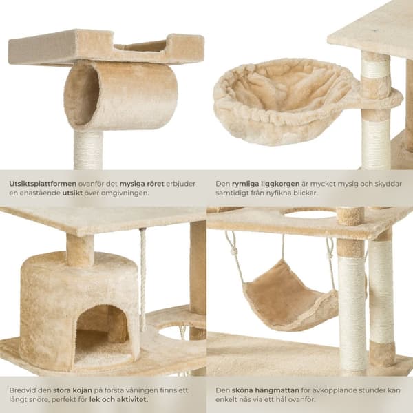 Katt klösträd, Martin - beige