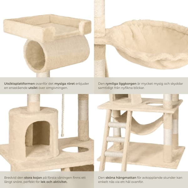 Katt klösträd, klösmöbel Sabrina - beige