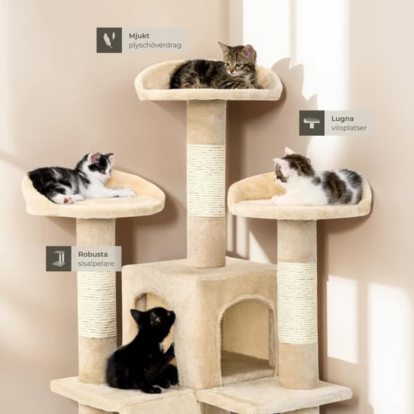 Katt klösträd, klösmöbel Mogli - beige