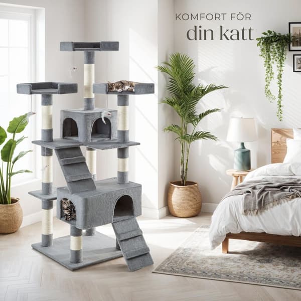 Katt klösträd, klösmöbel Barney - grå