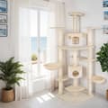 Miniatyrbillede 3 af 9: Kradsetræ Nelly - beige/hvid