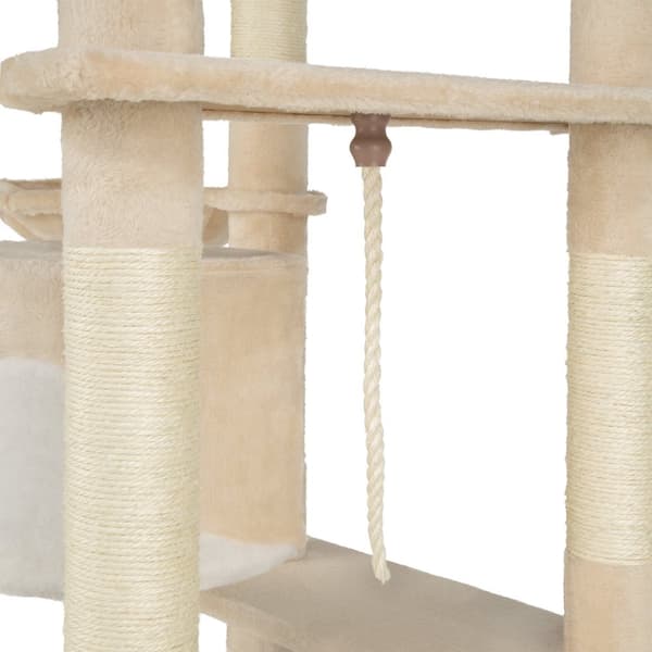 Kradsetræ Nelly - beige/hvid