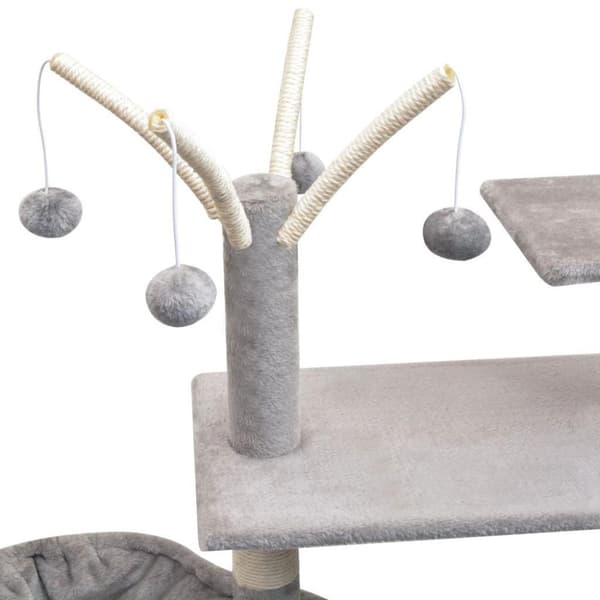 vidaXL kradsetræ til katte sisal 125 cm grå