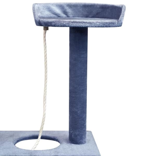 vidaXL Kloretre med klorestenger sisal 150 cm mørkeblå