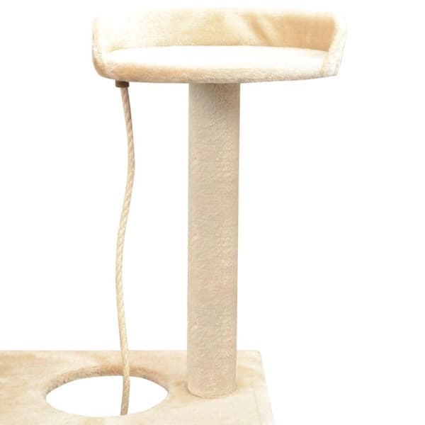 vidaXL Kissan raapimispuu sisal-pylväillä 150 cm Beige