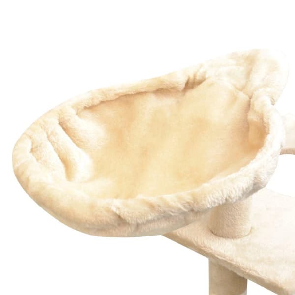 vidaXL Katt Klösträd med klöspelare i sisal 150 cm beige