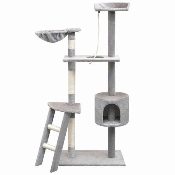vidaXL kradsetræ til katte med sisal 150 cm grå