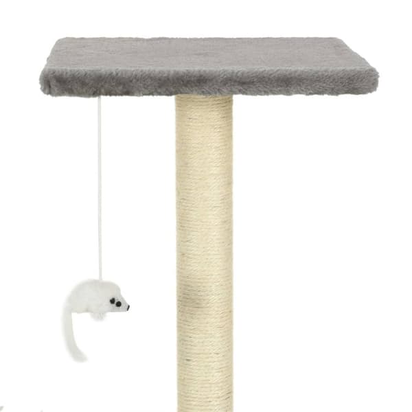 vidaXL Kissan raapimispuu sisal-pylväillä 95 cm harmaa
