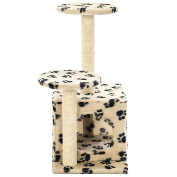 vidaXL Kloretre med klorestolper i sisal 60 cm poteavtrykk beige