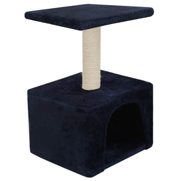 vidaXL Kloretre med klorestolpe i sisal 55 cm mørkeblå